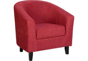 Seconique Tempo Dark Brown,Grey,Mustard,Petrol Blue, Red & Sand Fabric Tub Chair (5727871467686)
