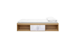 LPD Dakota High Gloss Blue Grey Pink White Cabin Bed w/ 3FT Cool Touch Mattress (6164067025070)