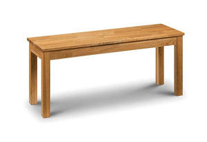 Julian Bowen Coxmoor Oiled Oak Rectangular Bench (5805839351974)