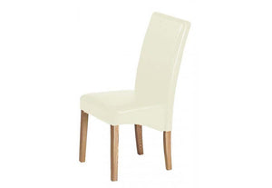 Heartlands Cyprus Black Brown and Cream Solid Ashwood Dining Chair (7485970022574)
