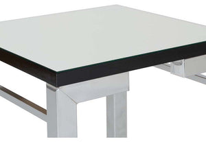 Seconique Valencia Mirrored Black Trim Side Table (5759405523110)