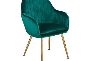 LPD Lara Blue, Green, Pink, Black & Yellow Plush Velvet Foot Stool Pouffe (6169608814766)