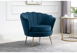 Birlea Ariel Blue and Coral Retro Upholstered Fabric Sofa 2 Seater, 1 Seater (5690512801958)