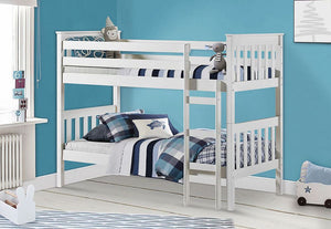 Birlea Portland Antique Pine and White Bunk Bed (5629889347750)