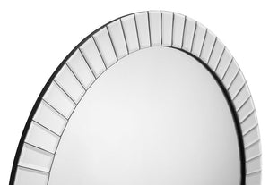 Julian Bowen Sonata Clera Glass Round Wall Mirror (5801683124390)