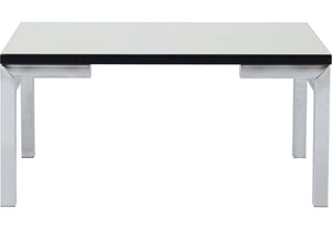 Seconique Valencia Mirrored Black Trim Coffee Table (5758266769574)