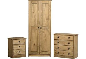 Seconique Maya Distressed Waxed Pine Bedroom Set (5747873218726)