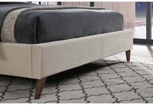 Birlea Elm Warm Stone and Grey Upholstered Fabric Bed 4FT 4FT6 Double 5FT King (5782496346278)