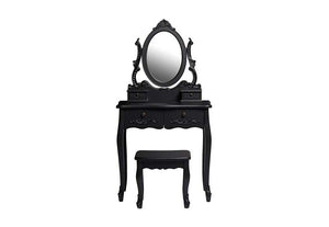 LPD Furniture Antoinette Black and White Dressing Table (6257424564398)