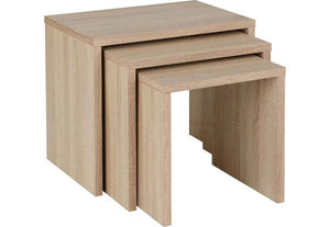 Seconique Cambourne Light Sonoma Solid Oak Nest Of Tables (5739371462822)