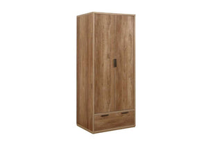 Birlea Stockwell Rustic Oak Effect 2 Door 1 Drawer and 3 Door 2 Drawer Wardrobe (5600550715558)