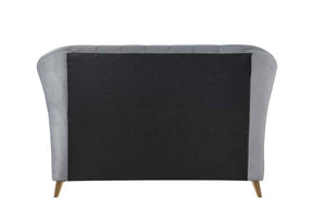 Birlea Elm Warm Stone and Grey Upholstered Fabric Bed 4FT 4FT6 Double 5FT King (5782496346278)