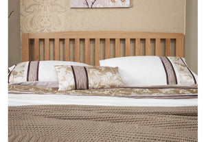 Serene Thornton Oak Wooden Bed 3FT Small Double 4FT6 5FT King 6FT (6678472786094)