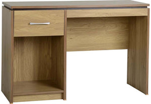 Seconique Charles Oak Effect Veneer with Walnut Trim Computer Desk (5741124157606)