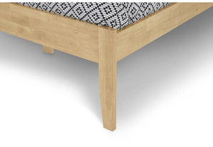 Serene Autumn Honey Oak Opal White Hevea Wooden Bed 3FT 4FT Double 5FT 6FT (6675386826926)