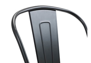 Julian Bowen Grafton Mocha Elm Metal Dining Chair (7582843076782)