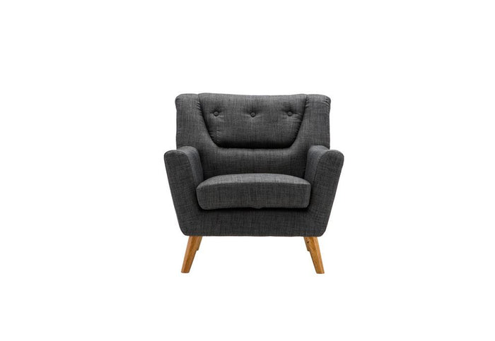 Birlea Lambeth Duck Egg Blue,Grey Large Medium Chair Upholstered Fabric Sofa