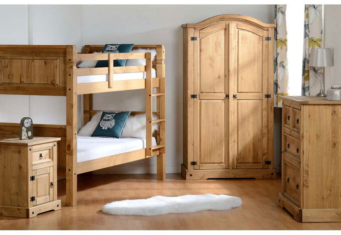 Seconique Corona Distressed Waxed Pine Bunk Bed