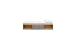 LPD Dakota High Gloss Blue Grey Pink White Cabin Bed w/ 3FT Cool Touch Mattress (6164067025070)