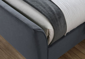 Birlea Clover Green and Grey Upholstered Fabric Bed Small Double, Double, King (5544927920294)