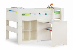 Julian Bowen Pluto Stone White & Dove Grey Mid Sleeper (6660592009390)