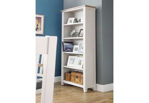Julian Bowen Richmond Elephant Grey 5 Shelf Tall Bookcase (5671480230054)