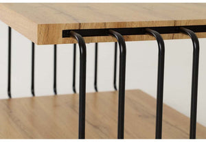 Seconique Denver Light Oak Effect with Black Coffee Table (5745346478246)