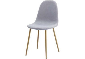 Seconique Barley Oak Effect Rectangular Table with 4 Grey Fabric Chairs Set (5709293060262)