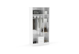 Birlea Lynx High Gloss 3 Door 2 Drawer with Mirror (5600565919910)