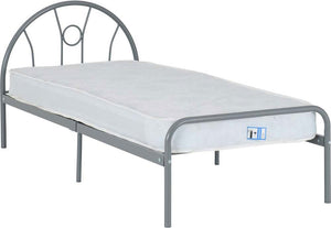 Seconique Nova Silver Metal Bed 3FT Single - 90cm (5674875027622)