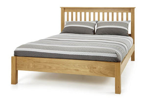 Serene Lincoln Oak Wooden Bed 3FT Small Double 4FT6 5FT King 6FT (6678440116398)