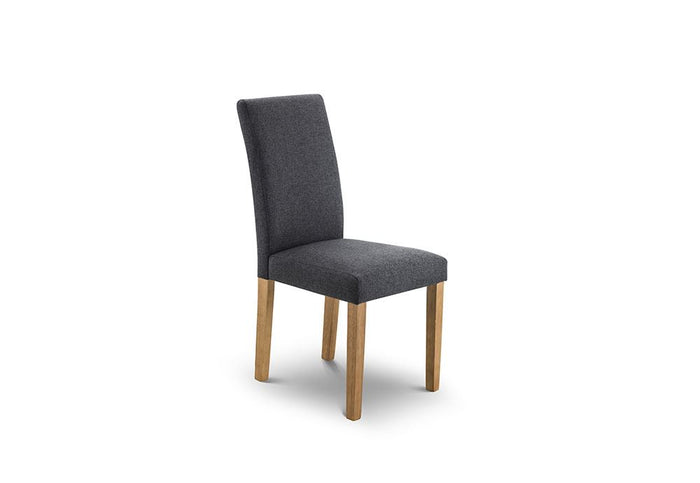 OSD Hastings Light Oak Slate Linen Dining Chair (Set of 2)