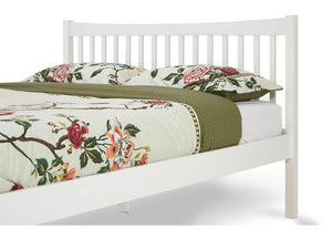 Serene Alice Honey Oak Opal White Hevea Wooden Bed 3FT 4FT Double 5FT 6FT (6677628780718)