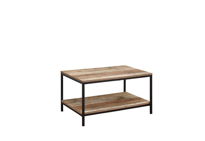 Birlea Urban Rustic Wood Effect with Black Metal Frame Coffee Table