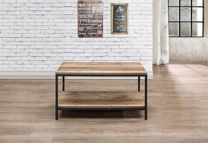 Birlea Urban Rustic Wood Effect with Black Metal Frame Coffee Table (5596158001318)