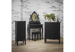 LPD Furniture Antoinette Black and White Dressing Table (6257424564398)