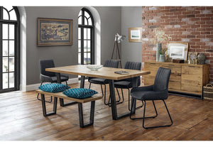 Julian Bowen Brooklyn Rustic Rectangular Dining Table (5801721888934)
