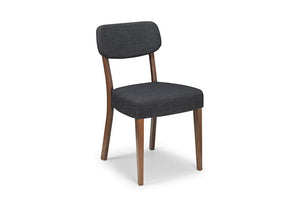Julian Bowen Farringdon Solid Beech Grey Linen Retro Dining Chair (5632805798054)