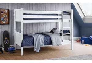 Julian Bowen Bella Anthracite White Solid Pine Wooden Bunk Bed (6679990960302)