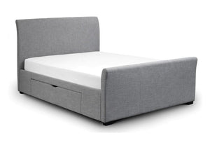 Julian Bowen Capri Fabric Upholstered Bed with 2 Underbed Drws Double 5FT King (6048933740718)