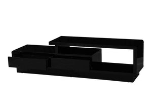 Heartlands Abberly Black & White High Gloss TV Cabinet (7472300294318)