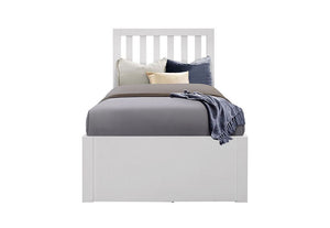 Birlea Appleby 4 Drawer Storage Frame White Wooden Bed 3FT Single (5544919072934)