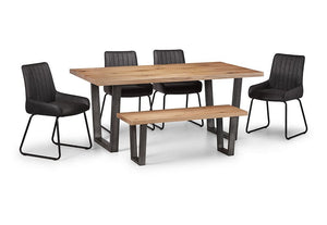 Julian Bowen Brooklyn Rustic Rectangular Dining Table (5801721888934)