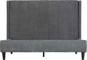 Seconique Amelia Dark Grey Upholstered Fabric Bed 4FT6 Double 5FT King Size (5669222842534)