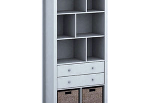 LPD Furniture Cotswold Oak/Grey and Oak/Cream Bookcase (6168074911918)