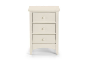 Julian Bowen Cameo 3 Drawer Bedside Table/Nightstand/Bedside Cabinet Chest (6563801465006)