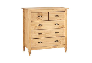 Birlea Pembroke Solid Pine 3 Over 2 Drawer Chest, 4 Dawer Chest & 6 Drawer Chest (5600474300582)