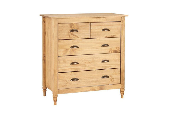 Birlea Pembroke Solid Pine 3 Over 2 Drawer Chest, 4 Dawer Chest & 6 Drawer Chest