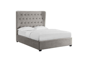 LPD Belgravia Cappuccino Grey Upholstered Ottoman Bed Double King & Super King (6257480335534)