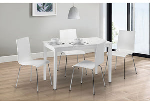 Julian Bowen Taku White Rectangular Dining Table (5801704226982)